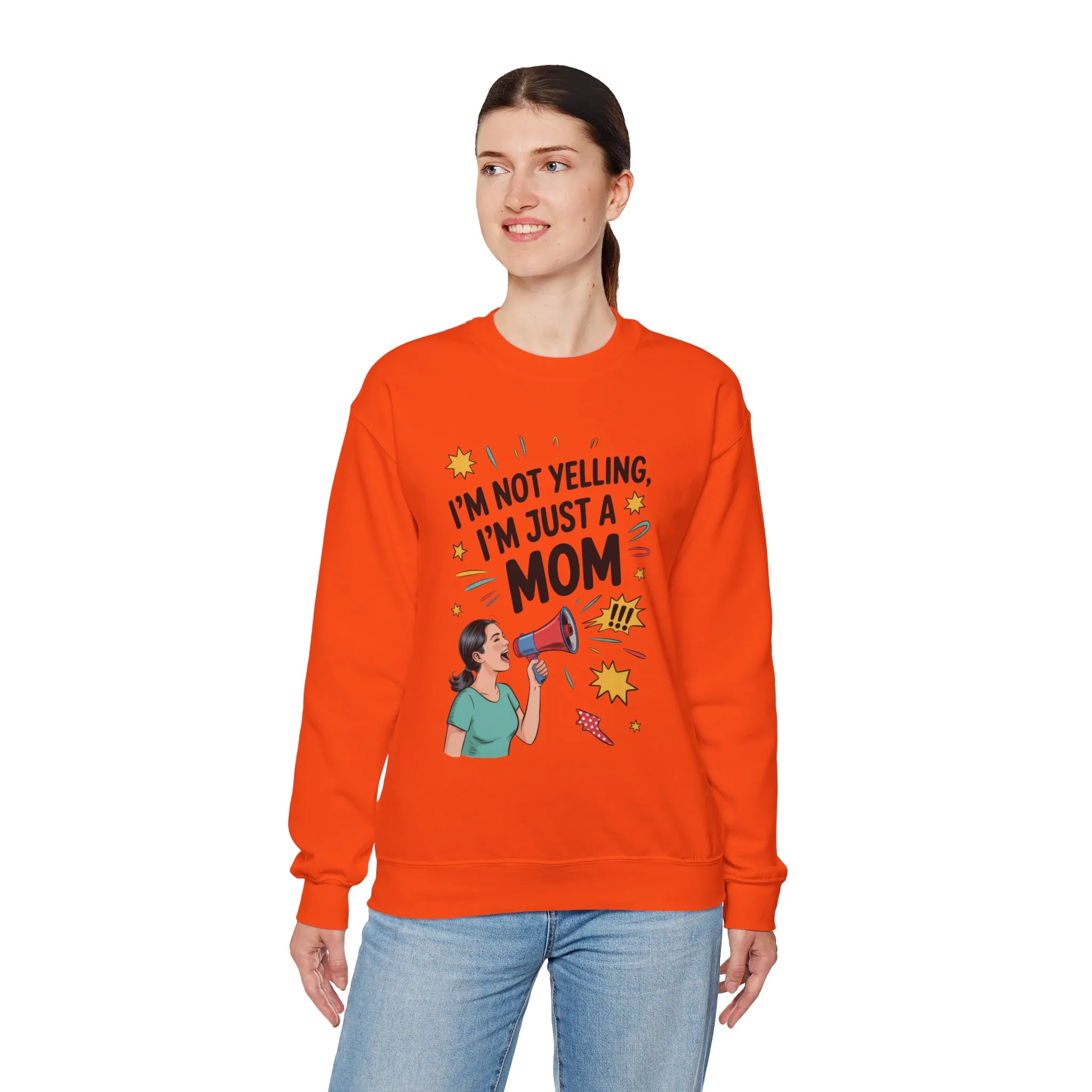 Funny Mom Sweatshirt, I'm Not Yelling I'm Just a Mom, Mother's Day Gift, Loud Mom Life Sweatshirt, Mother's Day Apparel, Family Humor Shirt - Image 46