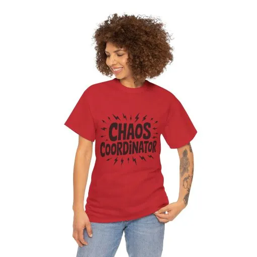 Chaos Coordinator Unisex Heavy Cotton Tee, Funny Graphic T-Shirt, Gift for Moms, Mom Life Graphic Tee, Mother's Day T-Shirt - Image 31