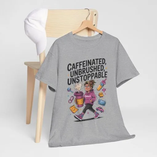 Funny Mom Life Graphic Shirt, Mother's Day Gift, Cotton Tee for Tired but Fierce Mothers, Coffee and Mom T-Shirt, mom life shirt - Image 10