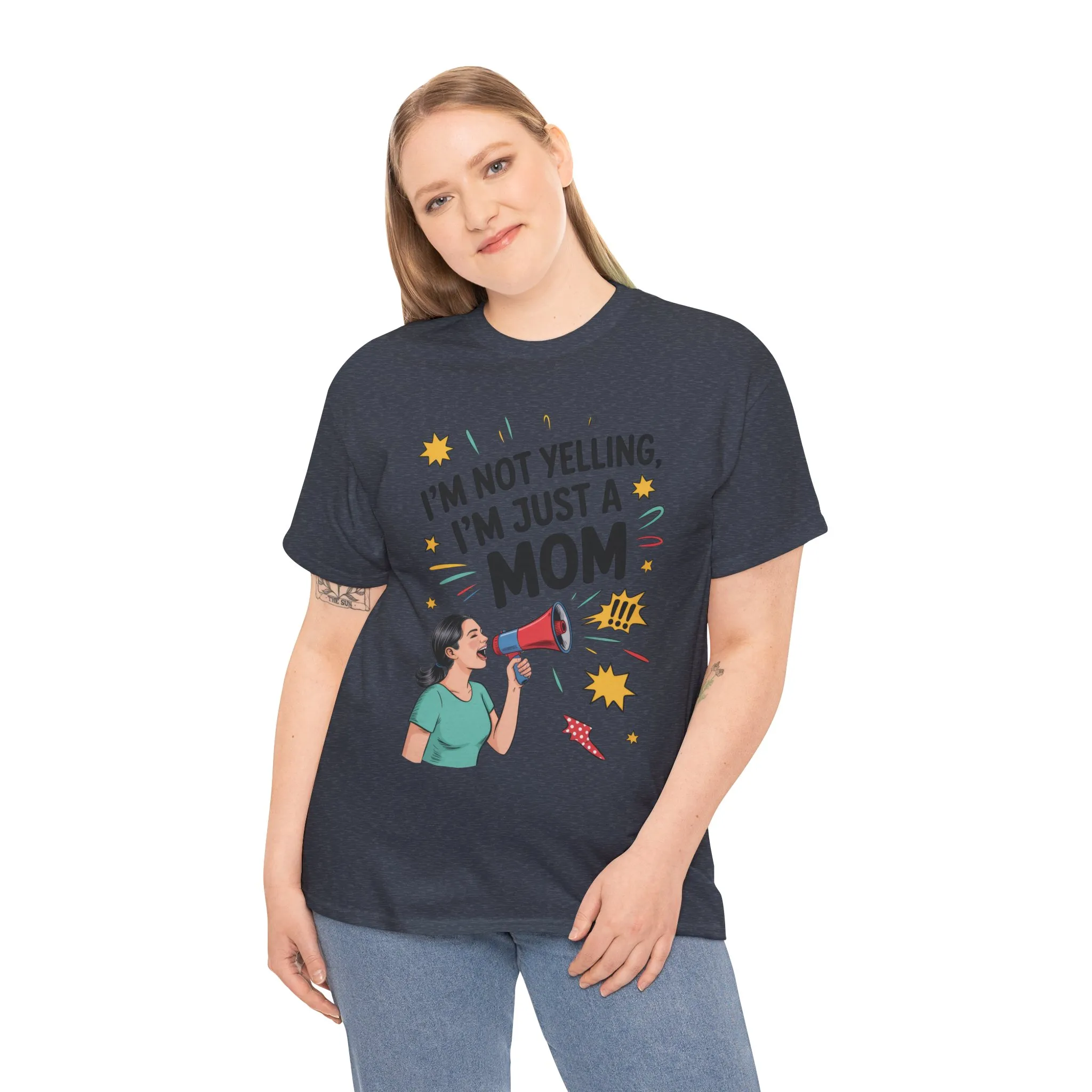 Funny Mom Shirt, I'm Not Yelling I'm Just a Mom, Mother's Day Gift, Loud Mom Life T-Shirt, Mother's Day Apparel, Family Humor Shirt - Image 38