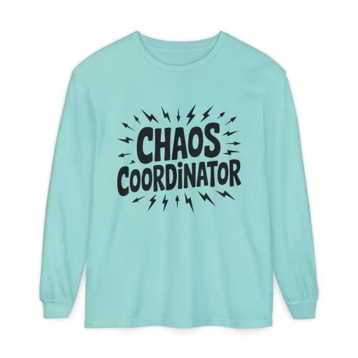 Chaos Coordinator Shirt Unisex Long Sleeve Tee, Funny Mom Life Gift, Mothers Day Shirt, Gifts for Team Leaders, Humor Apparel - Image 39