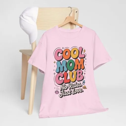 Cool Mom Club Tee, Fun Cotton T-Shirt for Moms, Mothers Day Gift, Parenting Humor Apparel, Fun Mom Shirt, No Rules Just Love Retro Style - Image 28