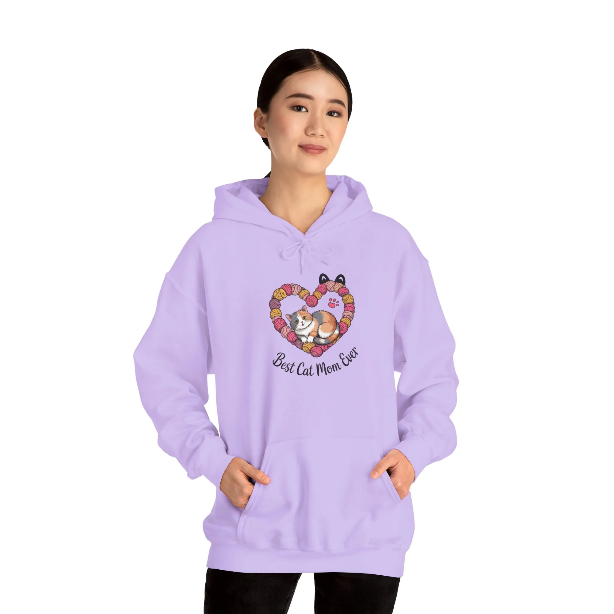 Best Cat Mom Ever Hoodie, Cozy Sweatshirt for Cat Lovers, Gift for Cat Moms, Feline Themed Apparel, Pet Lover Hoodie, Mother's Day Gift - Image 17