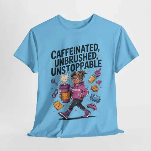 Funny Mom Life Graphic Shirt, Mother's Day Gift, Cotton Tee for Tired but Fierce Mothers, Coffee and Mom T-Shirt, mom life shirt - Image 13