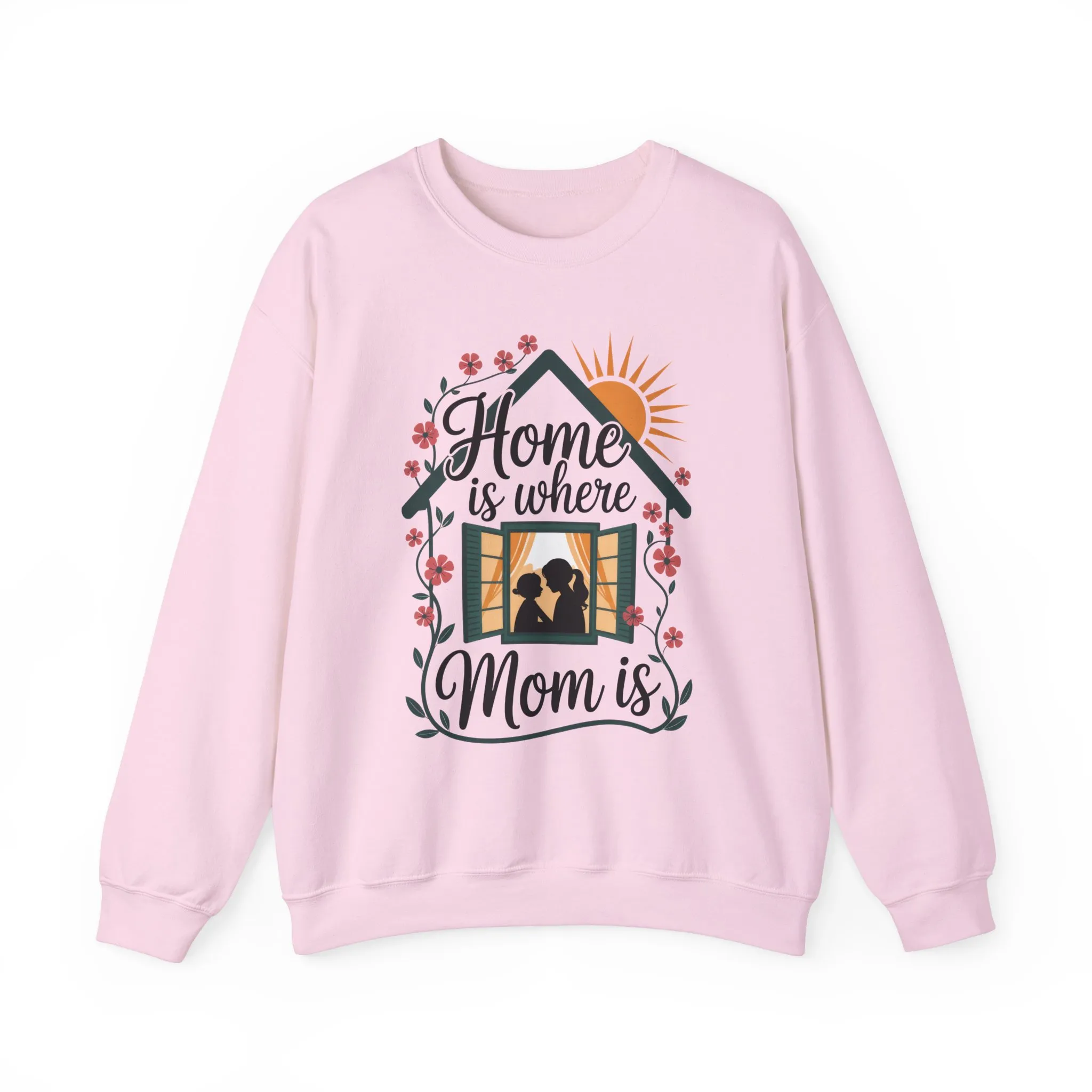 Home Is Where Mom Is Sweatshirt, Mother's Day Cotton Sweatshirt, Cute Family Gift for Mom, Sentimental Mom Gift, mother's day Gift - Image 22