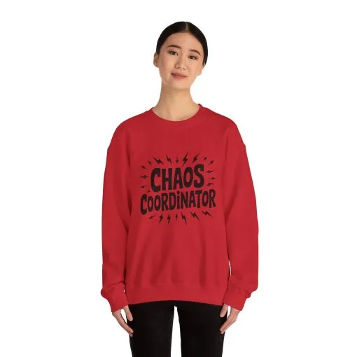 Chaos Coordinator Sweatshirt, Funny Gift for Moms, Mother's Day Gift, TeacherSweatshirt, Casual Graphic Tee, Women's Gift Idea - Image 2