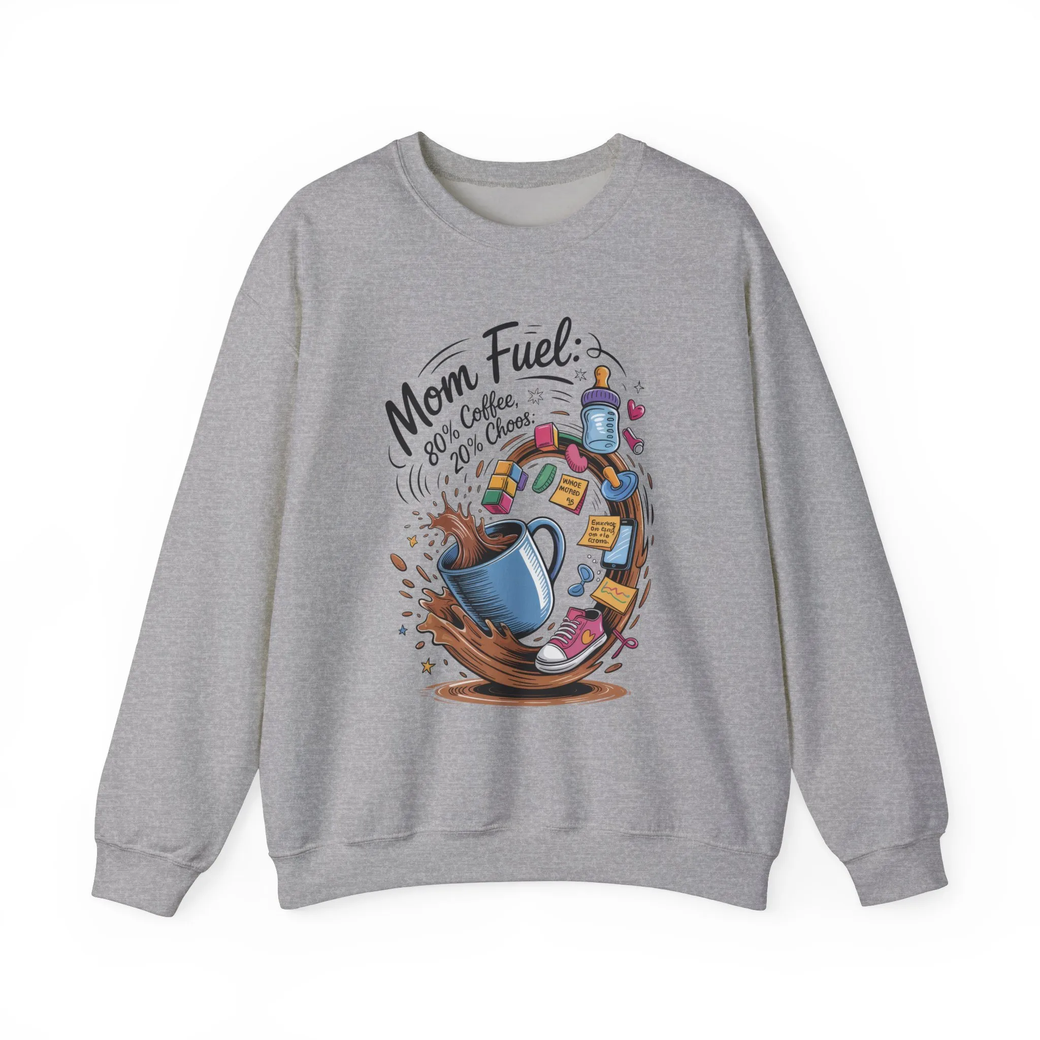 Mom Fuel Unisex Crewneck Sweatshirt, Perfect for Coffee Lovers, Gifts for Moms, Cozy Casual Wear, Funny Graphic Sweatshirt, Mother's Day - Image 17