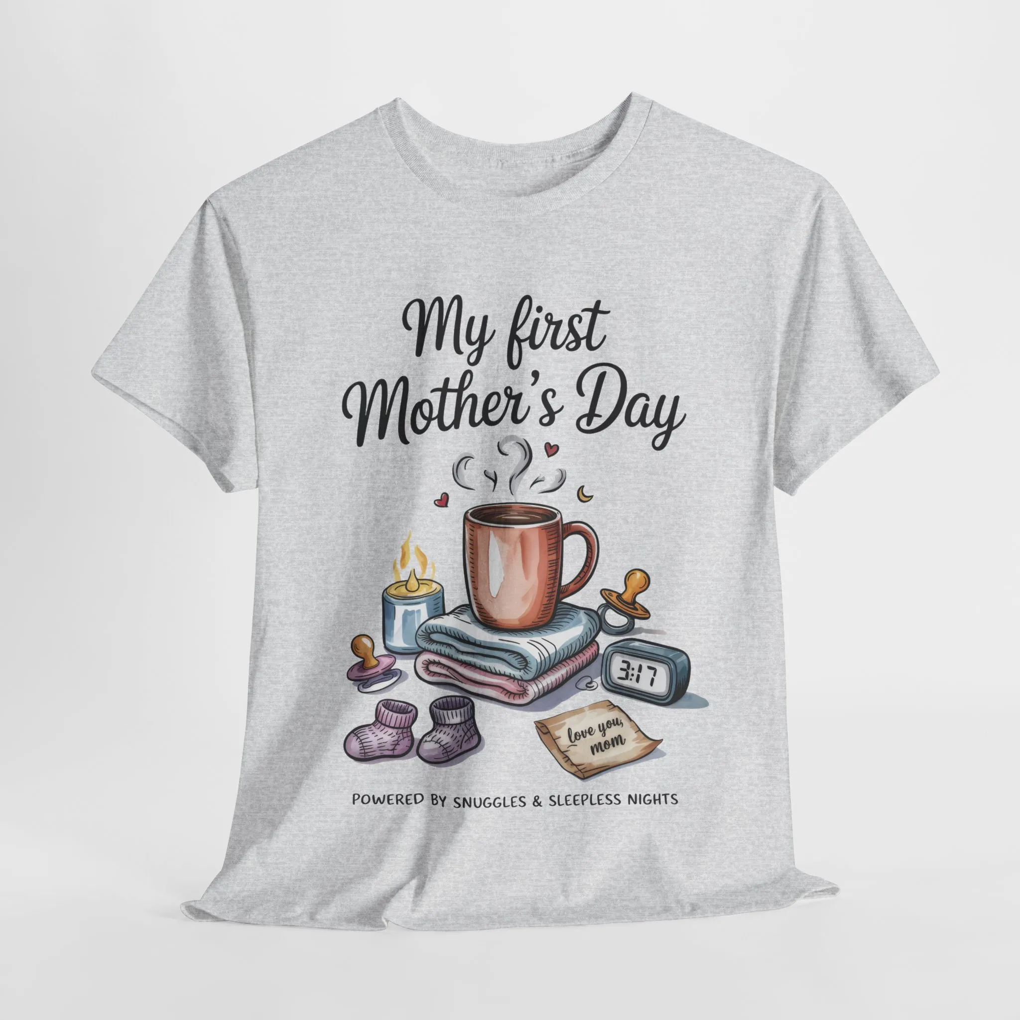 My First Mother's Day Tee, Gift for New Moms, Cute Mother's Day Shirt, Snuggle-Inspired Apparel, Baby Shower Tee - Image 9