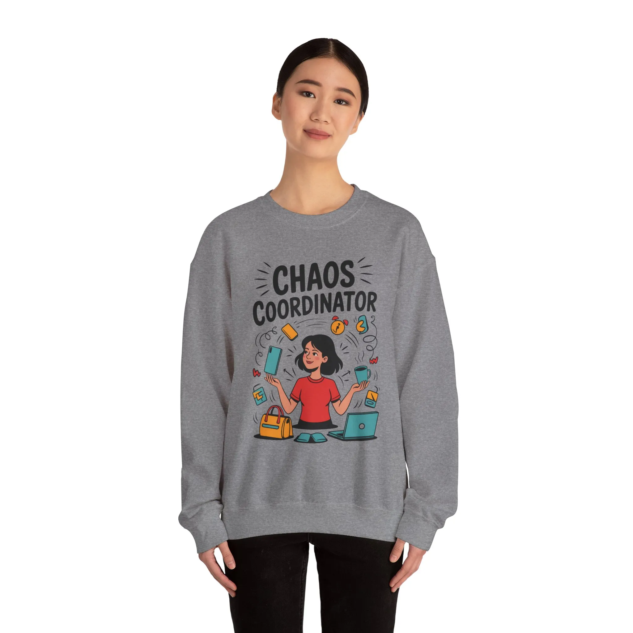 Chaos Coordinator Sweatshirt, Funny Mom Life Sweatshirt ,Gift for Busy Moms, Multitasking Mom Gift, Mom Life Sweatshirt, Mother's Day Gift - Image 43