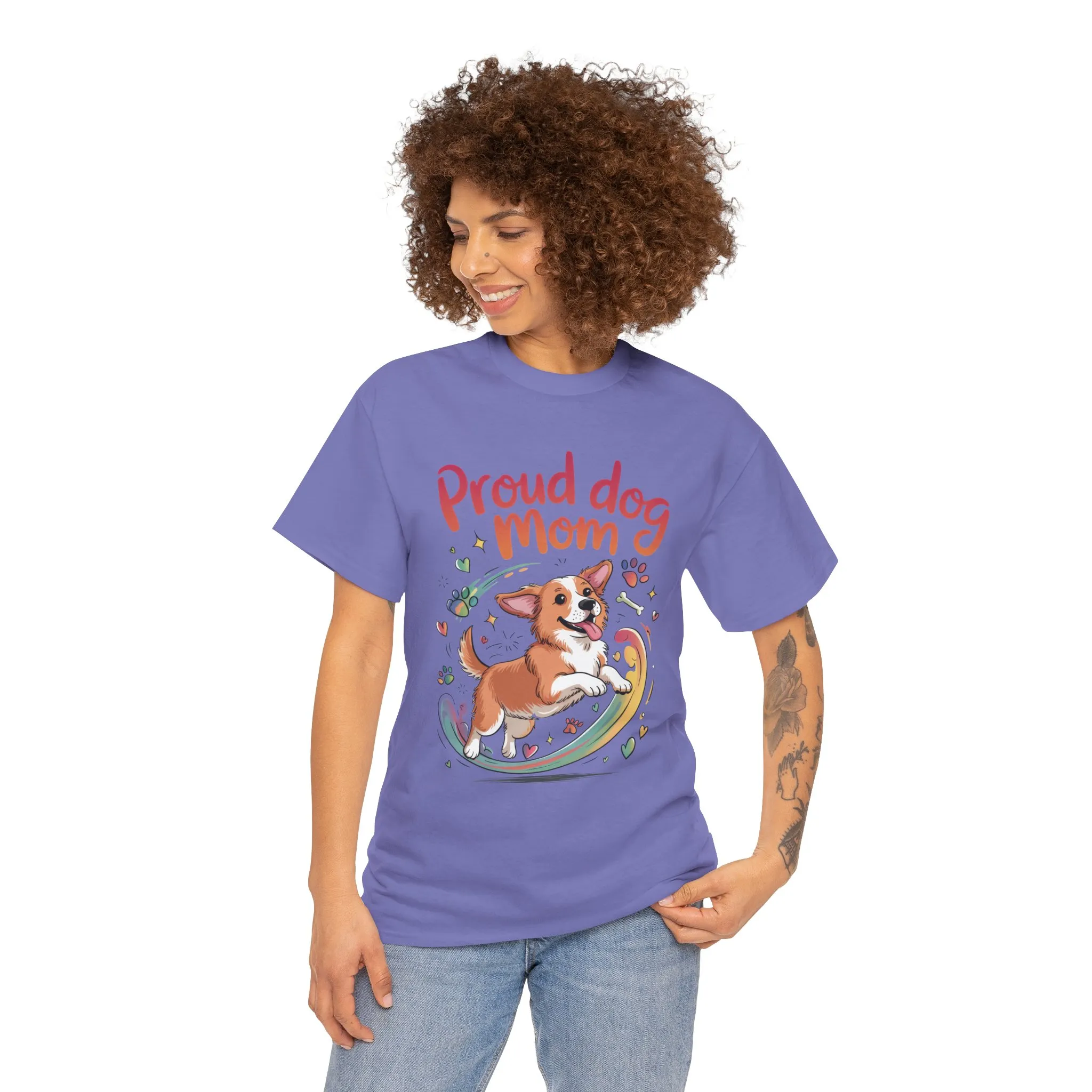 Proud Dog Mom Tee, Cute Pet Lover Shirt, Animal Lover Gift, Dog Mom T-Shirt, Funny Dog Apparel, Gift for Pet Owners, T-Shirt for Pet Moms - Image 22