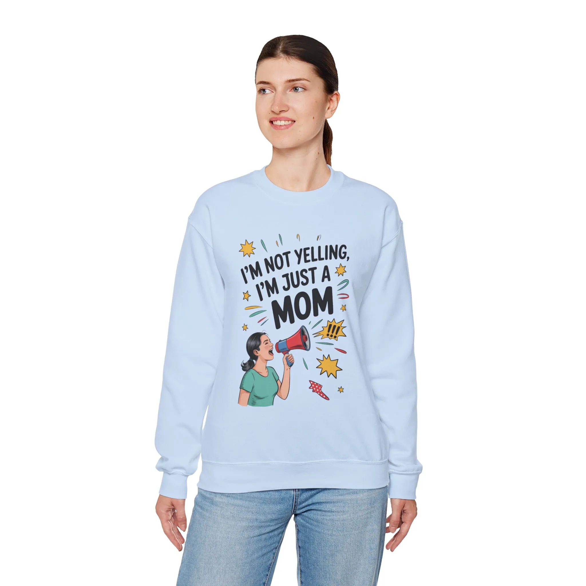 Funny Mom Sweatshirt, I'm Not Yelling I'm Just a Mom, Mother's Day Gift, Loud Mom Life Sweatshirt, Mother's Day Apparel, Family Humor Shirt - Image 17