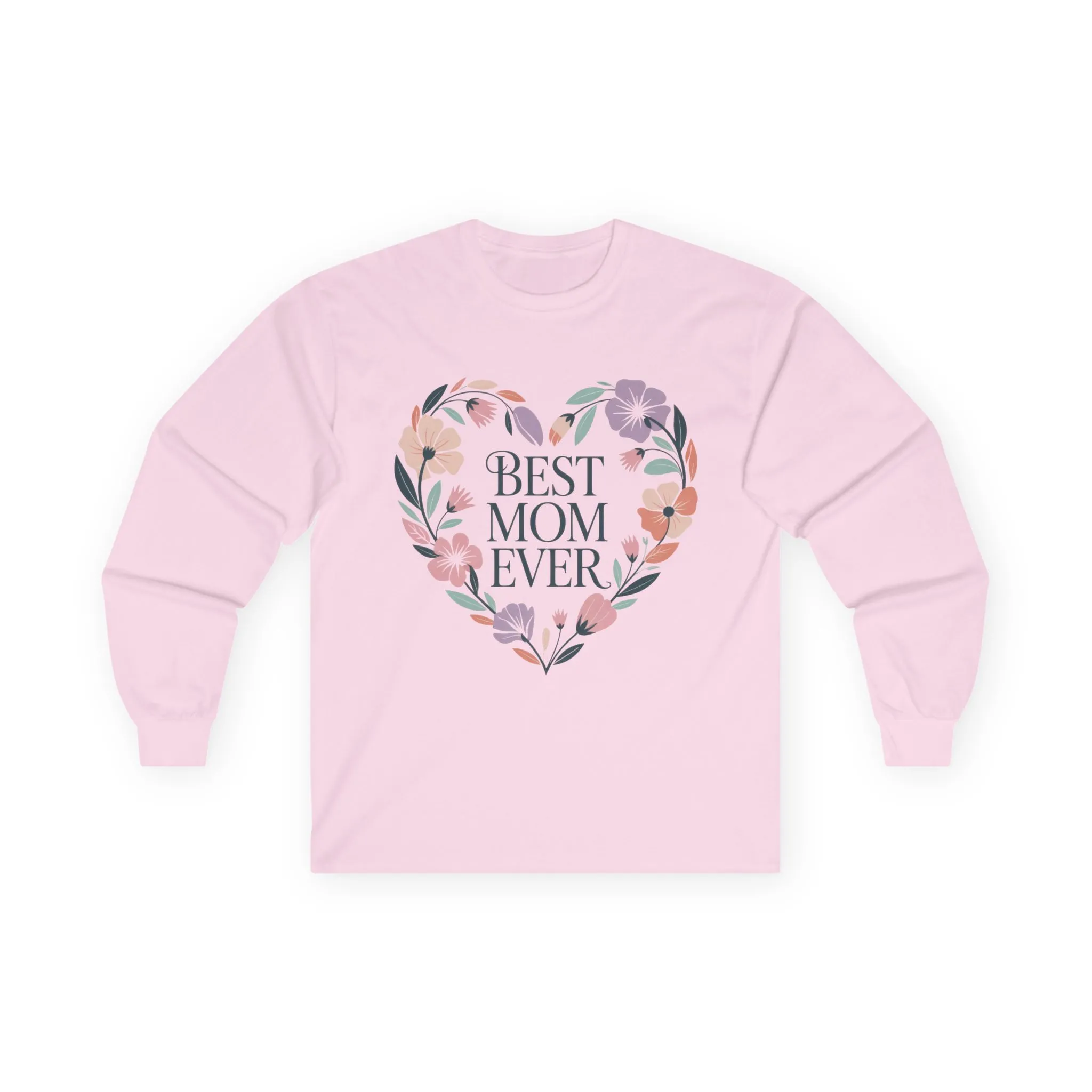 Best Mom Ever Long Sleeve Tee, Gift for Mom, Mother's Day Top, Unisex Floral Shirt, Cozy Everyday Wear, Spring Style, New Mom Gift - Image 9