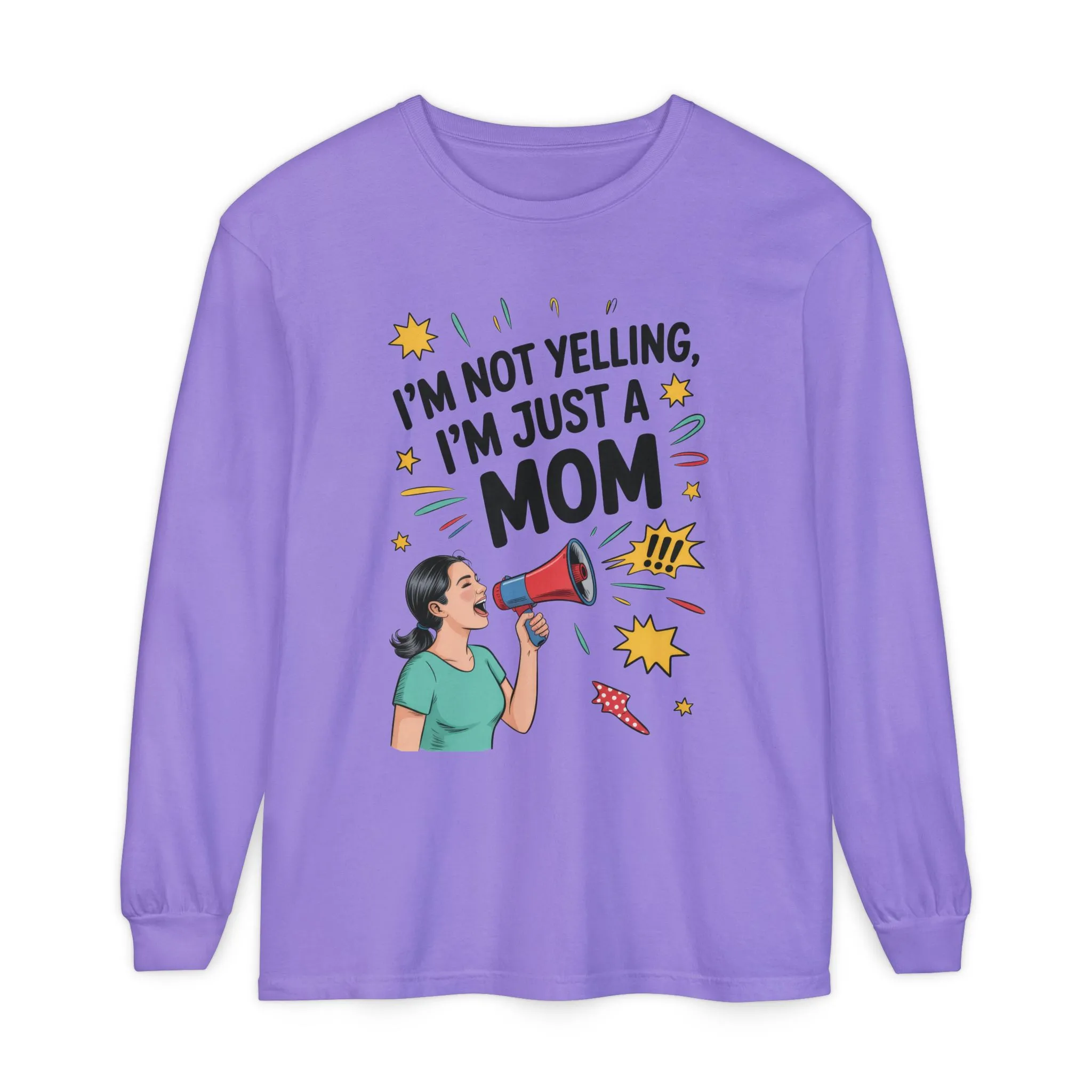 Funny Mom Long Sleeve T-Shirt, I'm Not Yelling I'm Just a Mom, Mother's Day Gift, Loud Mom Life Tank Top, Mother's Day Apparel - Image 11