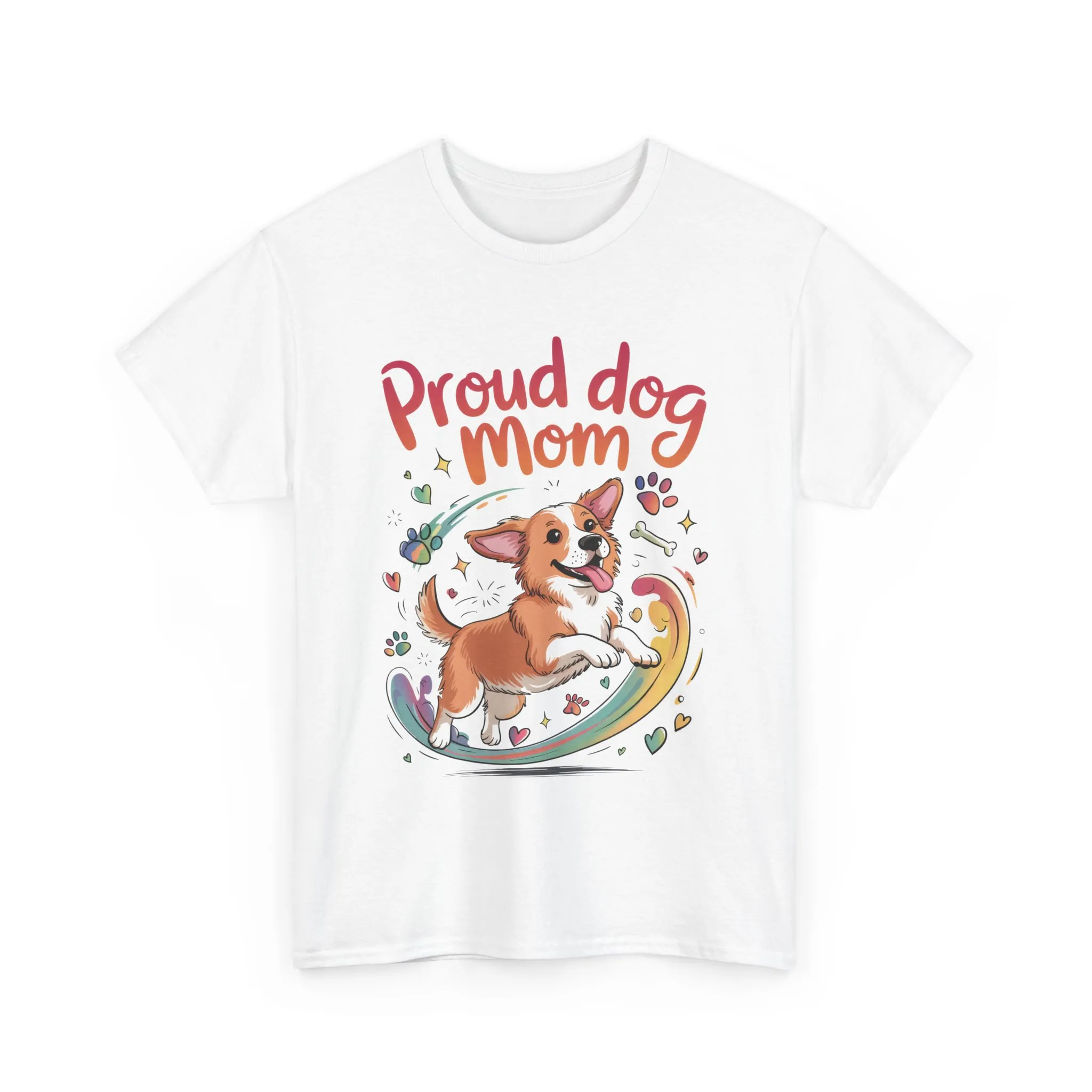 Proud Dog Mom Tee, Cute Pet Lover Shirt, Animal Lover Gift, Dog Mom T-Shirt, Funny Dog Apparel, Gift for Pet Owners, T-Shirt for Pet Moms - Image 2