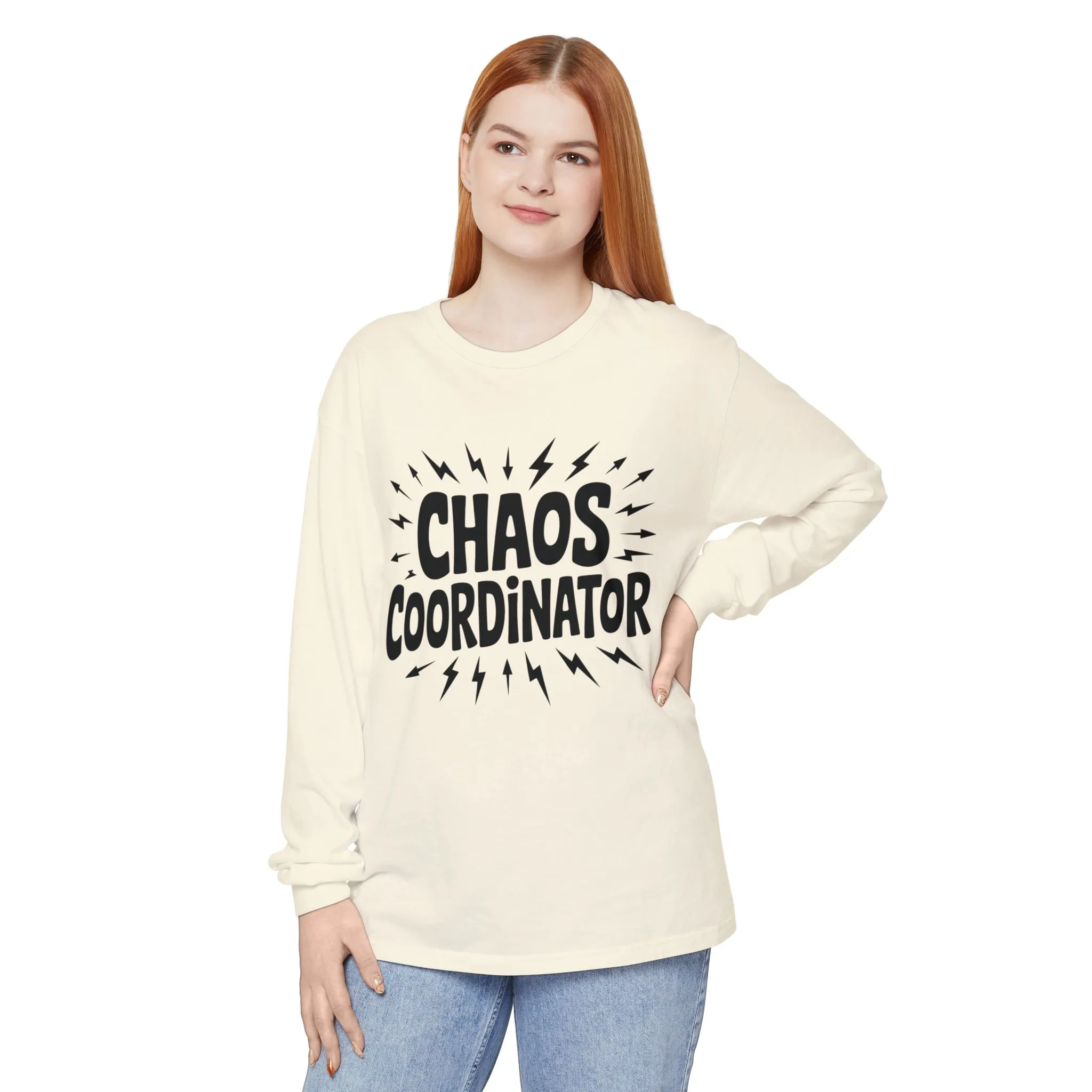 Chaos Coordinator Shirt Unisex Long Sleeve Tee, Funny Mom Life Gift, Mothers Day Shirt, Gifts for Team Leaders, Humor Apparel - Image 35