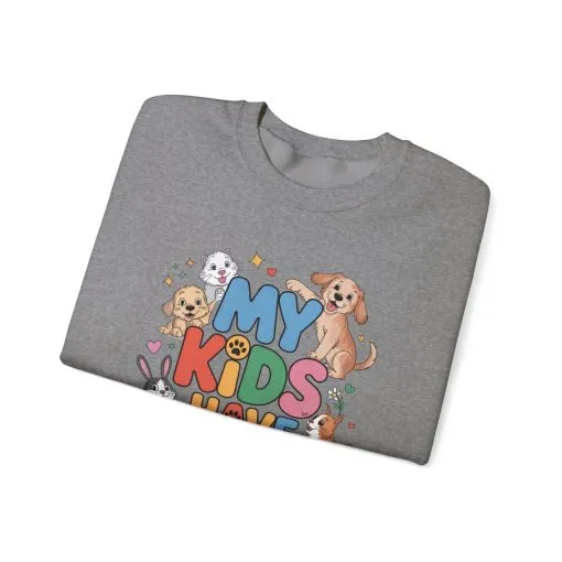 My Kids Have Paws Sweatshirt, Pet Lover Gift, Cute Animal Shirt, Cute Pet Mom Tee, Animal Parent T-Shirt, Gift for Animal Lovers - Image 10