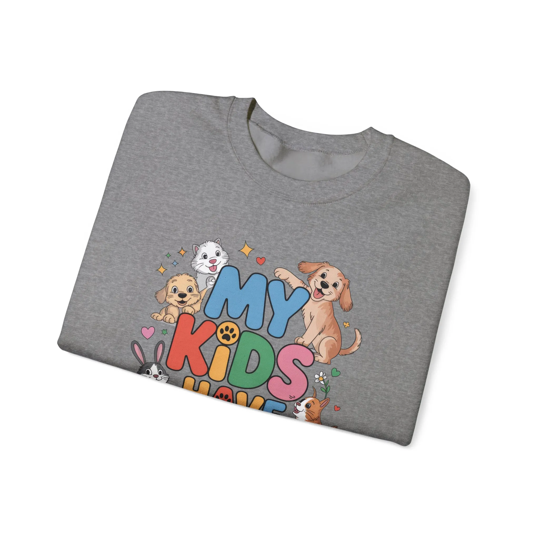 My Kids Have Paws Sweatshirt, Pet Lover Gift, Cute Animal Shirt, Cute Pet Mom Tee, Animal Parent T-Shirt, Gift for Animal Lovers - Image 10