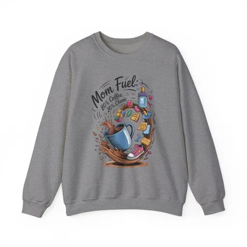 Mom Fuel Unisex Crewneck Sweatshirt, Perfect for Coffee Lovers, Gifts for Moms, Cozy Casual Wear, Funny Graphic Sweatshirt, Mother's Day - Image 21