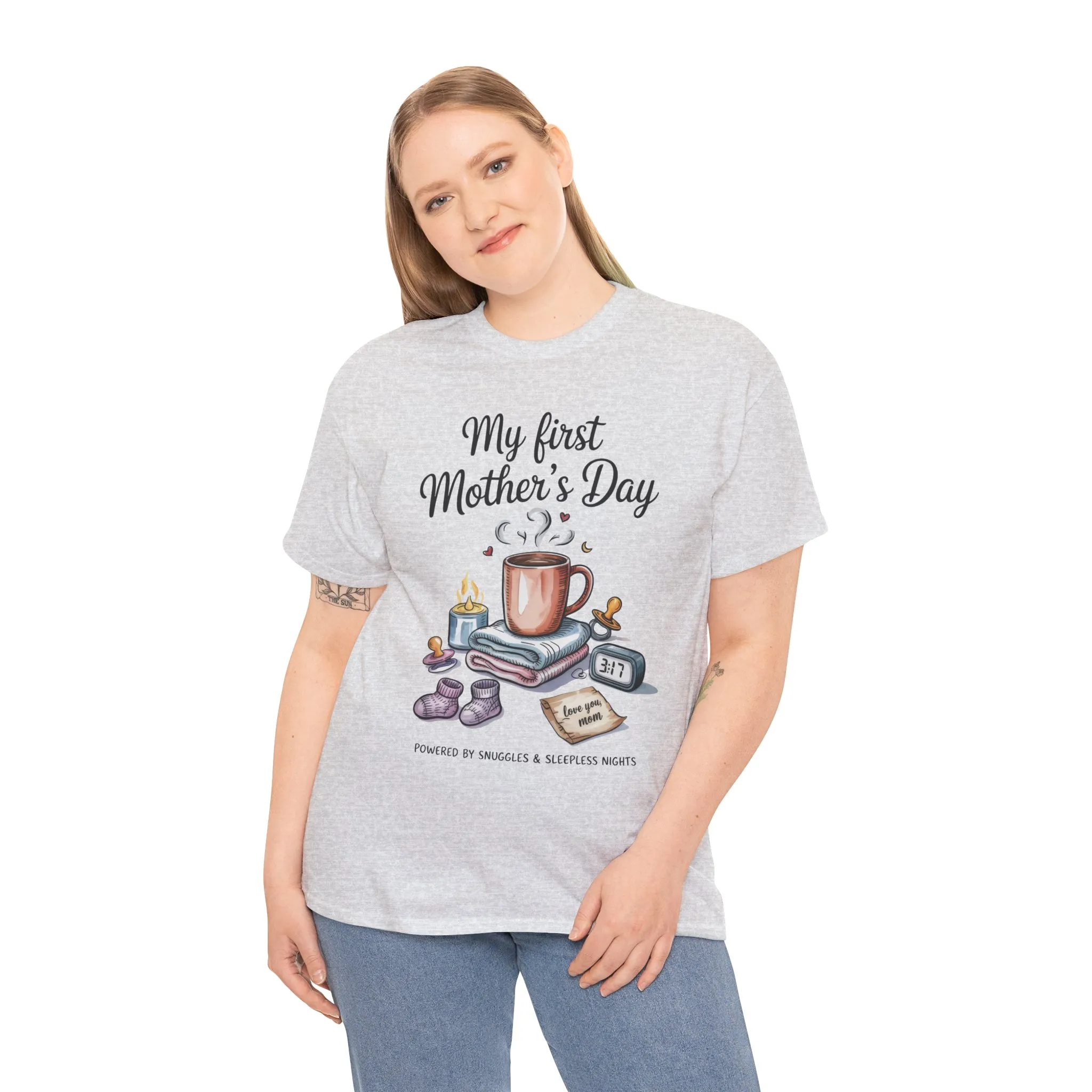 My First Mother's Day Tee, Gift for New Moms, Cute Mother's Day Shirt, Snuggle-Inspired Apparel, Baby Shower Tee - Image 7