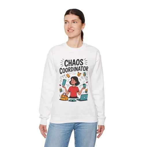 Chaos Coordinator Sweatshirt, Funny Mom Life Sweatshirt ,Gift for Busy Moms, Multitasking Mom Gift, Mom Life Sweatshirt, Mother's Day Gift - Image 8