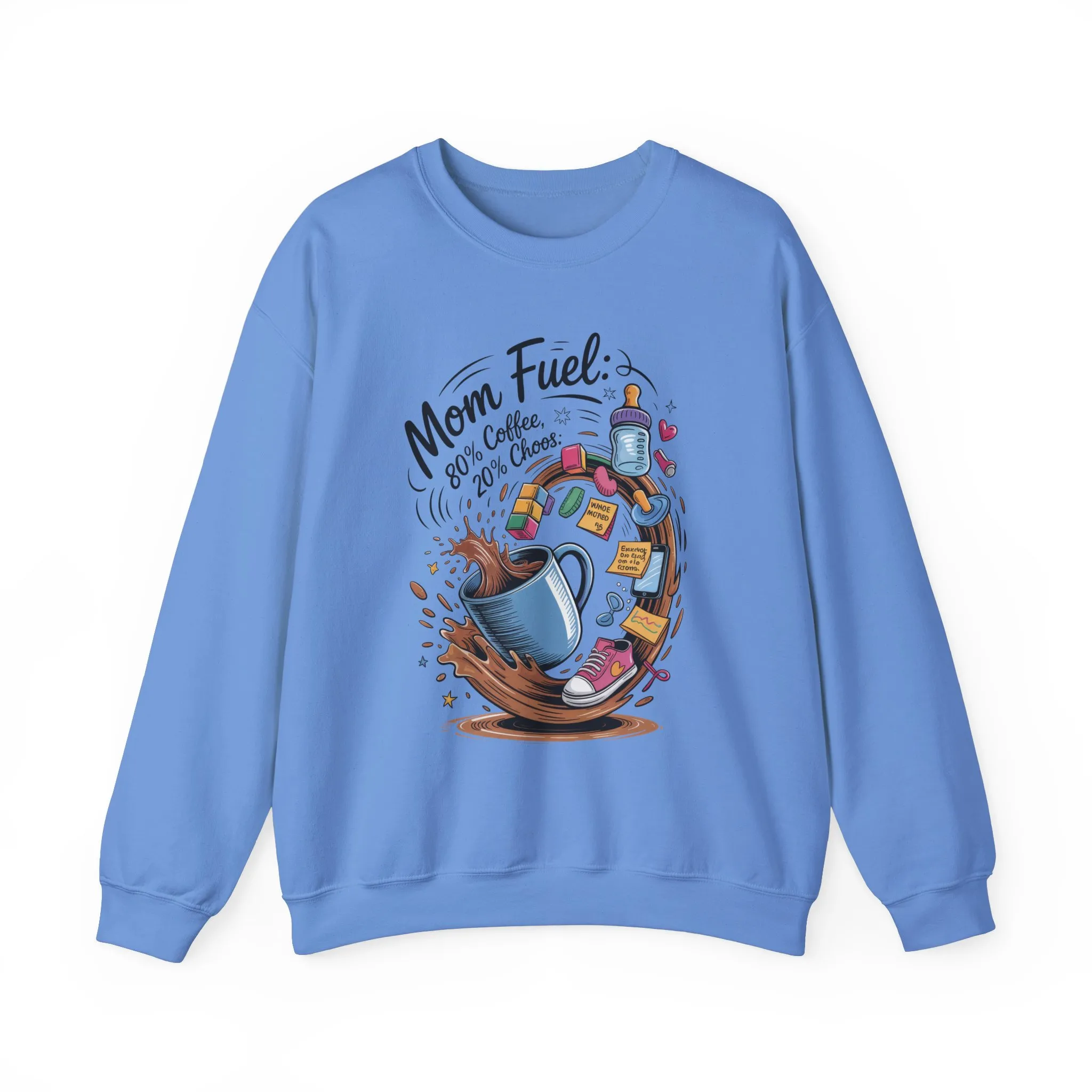 Mom Fuel Unisex Crewneck Sweatshirt, Perfect for Coffee Lovers, Gifts for Moms, Cozy Casual Wear, Funny Graphic Sweatshirt, Mother's Day - Image 24