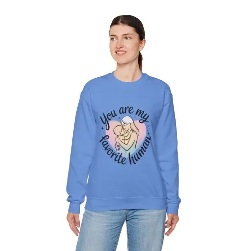 You Are My Favorite Human Mom Sweatshirt, Cute Pastel Heavy Blend Crewneck for Mothers Day, Cozy Gift for Moms, Mothers Day Gift - Image 18