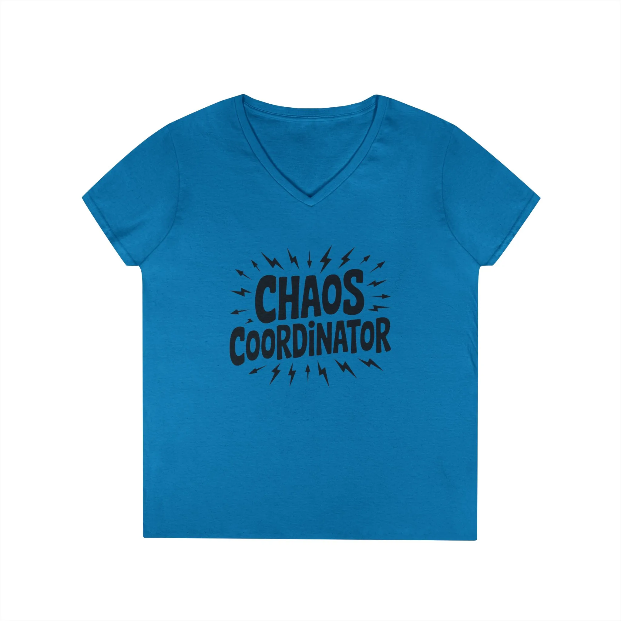 Chaos Coordinator Ladies' V-Neck T-Shirt, Funny Gift for Moms, Mother's Day Gift, Teacher Shirt, Casual Graphic Tee, Women's Gift Idea - Image 7