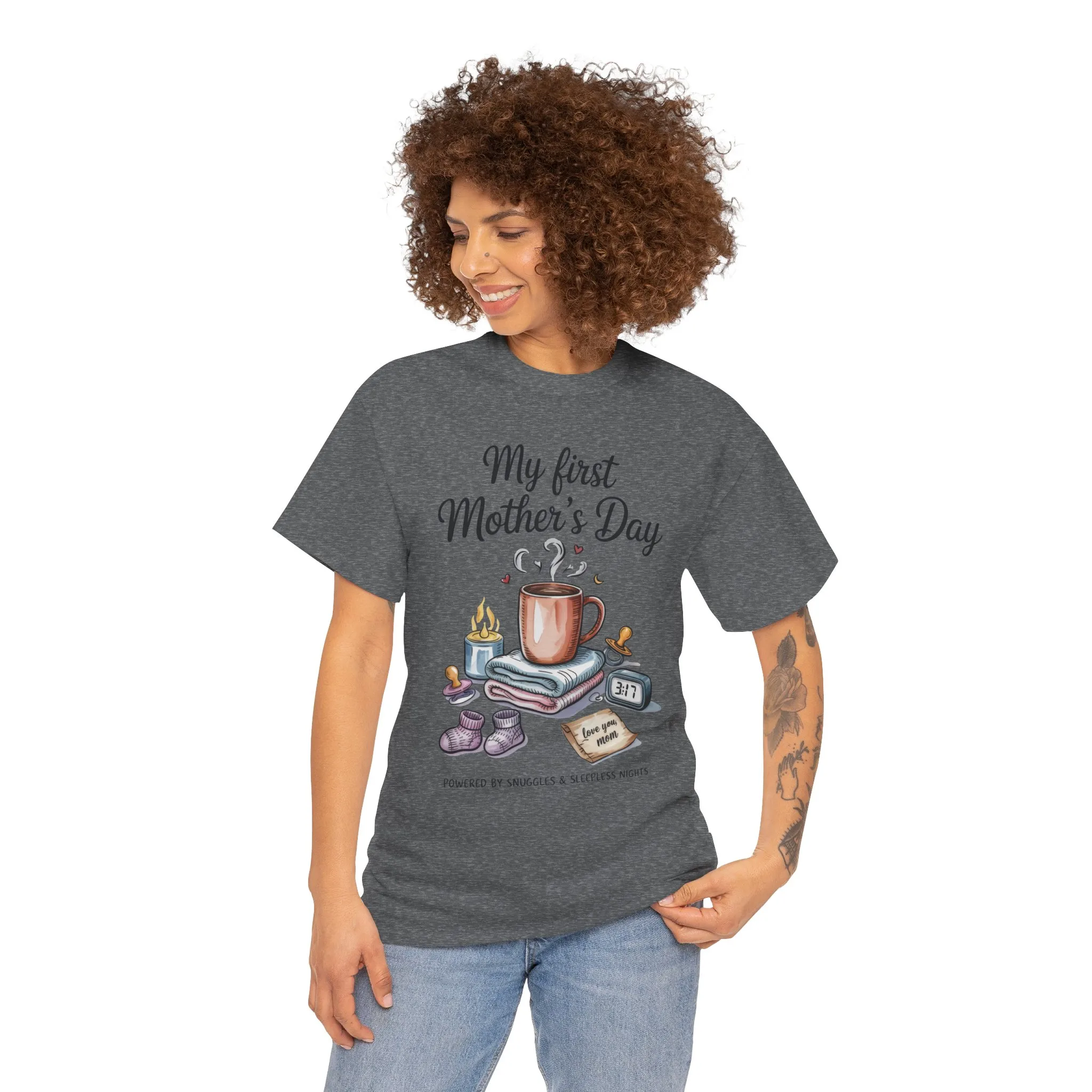 My First Mother's Day Tee, Gift for New Moms, Cute Mother's Day Shirt, Snuggle-Inspired Apparel, Baby Shower Tee - Image 23
