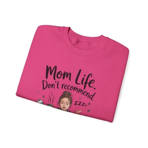 Mom Life Crewneck Sweatshirt, New Mom Gift, Cozy Everyday Wear, Funny Parent Apparel, Tired Mama Humor Tee - Image 34