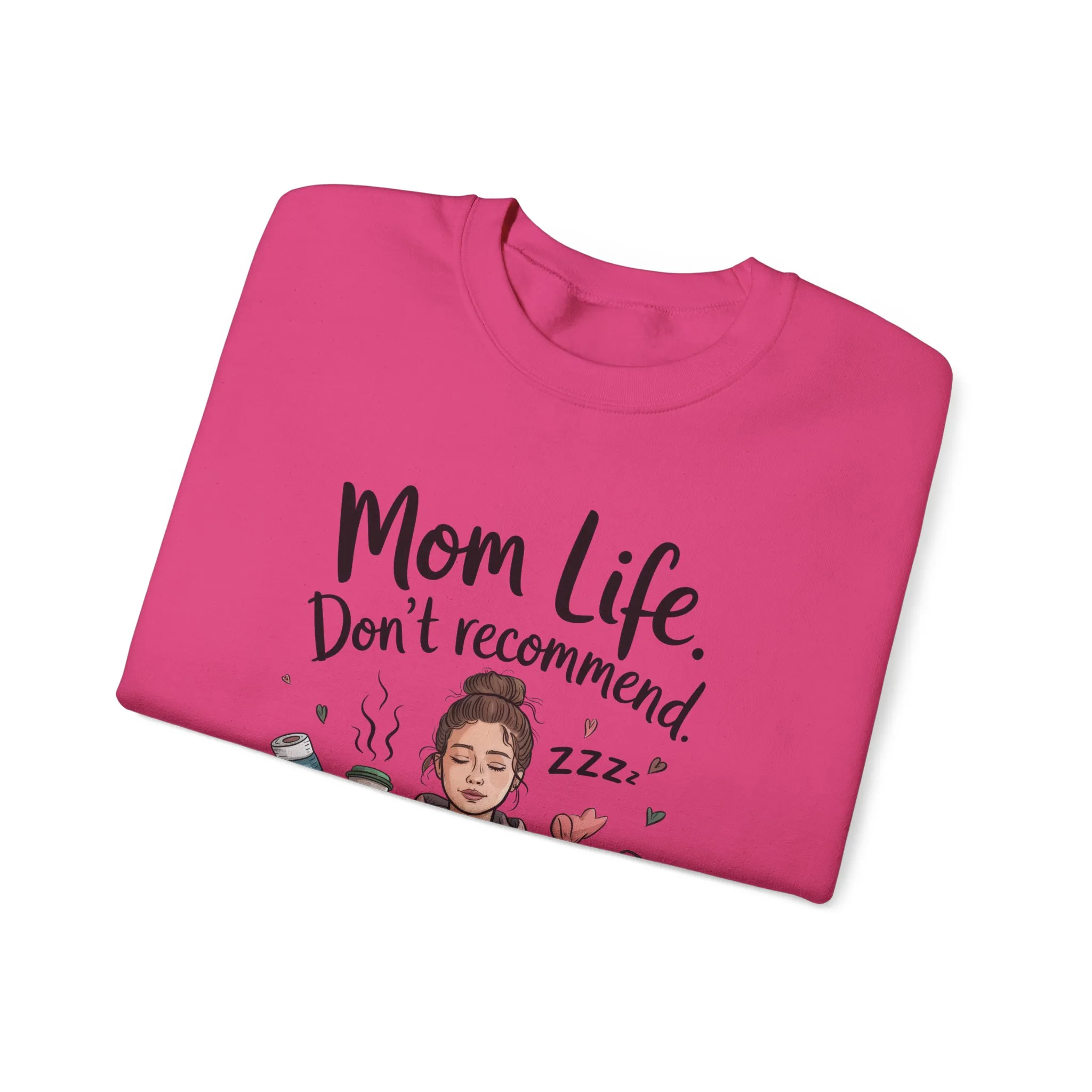 Mom Life Crewneck Sweatshirt, New Mom Gift, Cozy Everyday Wear, Funny Parent Apparel, Tired Mama Humor Tee - Image 34