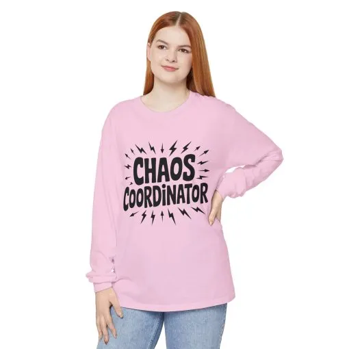 Chaos Coordinator Shirt Unisex Long Sleeve Tee, Funny Mom Life Gift, Mothers Day Shirt, Gifts for Team Leaders, Humor Apparel - Image 22