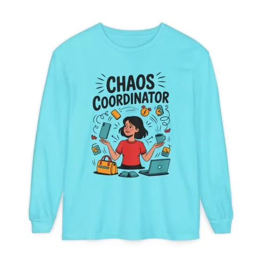 Chaos Coordinator Women's Long Sleeve, Mom Life Graphic Long Sleeve, Gift for Busy Moms, Multitasking Mom Gift, Cute Mother's Day Gift - Image 7