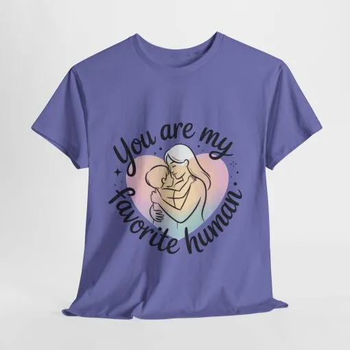 You Are My Favorite Human T-Shirt, Cute Mother and Child Shirt, Gift for Mom or Baby Shower, Mother's Day Gift - Image 21