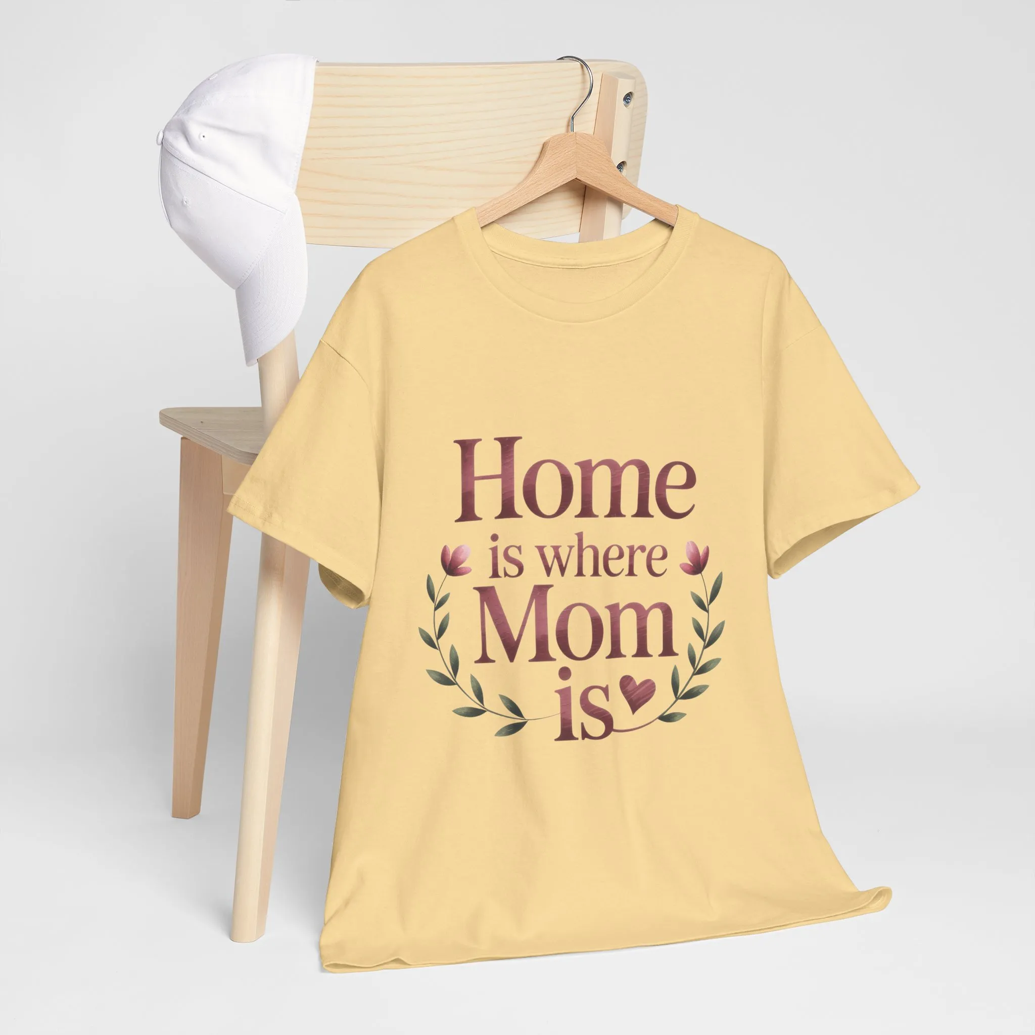 Home is Where Mom Is Women's Tee, Cozy Cotton T-Shirt for Mothers, Perfect Gift for Mother's Day, Casual Everyday Wear, mother's day gift - Image 11