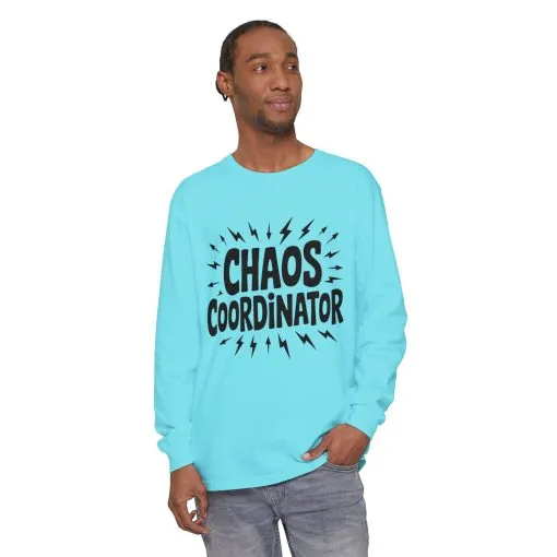 Chaos Coordinator Shirt Unisex Long Sleeve Tee, Funny Mom Life Gift, Mothers Day Shirt, Gifts for Team Leaders, Humor Apparel - Image 8