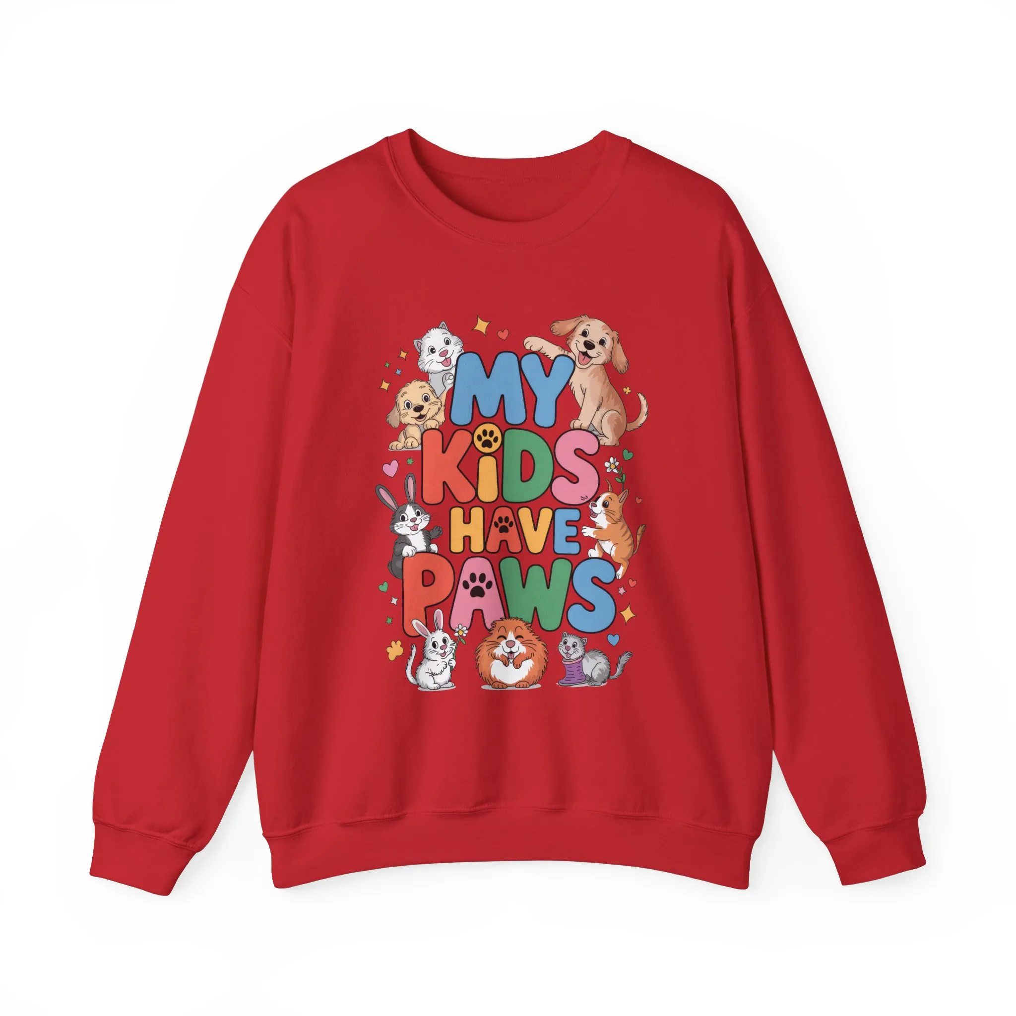 My Kids Have Paws Sweatshirt, Pet Lover Gift, Cute Animal Shirt, Cute Pet Mom Tee, Animal Parent T-Shirt, Gift for Animal Lovers - Image 33