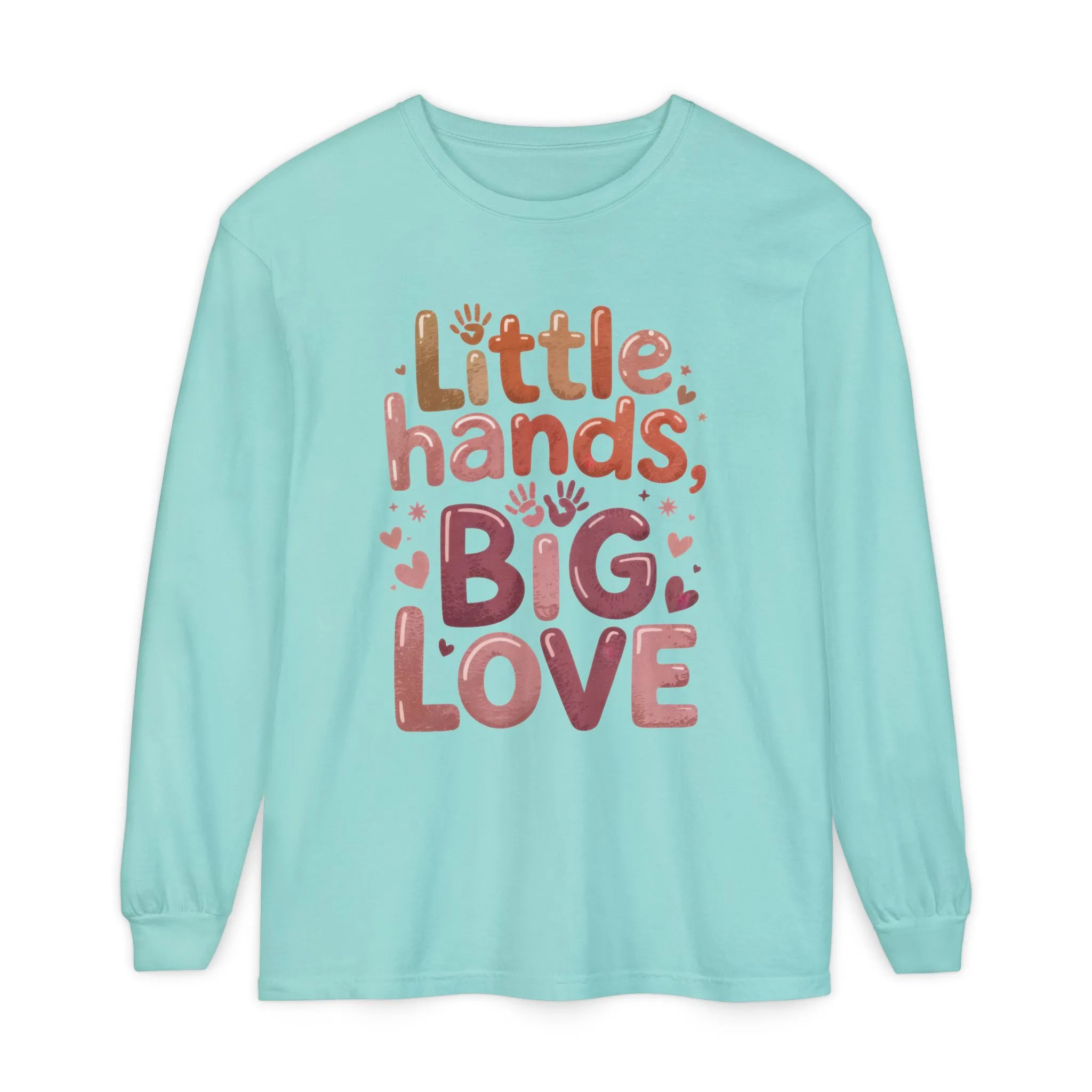 Little Hands, Big Love Long Sleeve T-Shirt, Perfect for Moms Gifts, Cute Mom Long Sleeve T-Shirt, Baby Showers Gift, mother's day Gift - Image 14