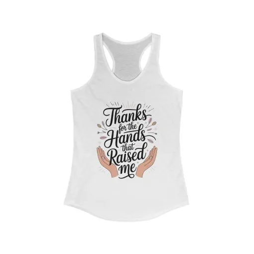 Grateful Hands Tank Top, Mother's Day Gift, Appreciation Tee, Family Love Shirt, Empowering Women Top, Inspirational tee