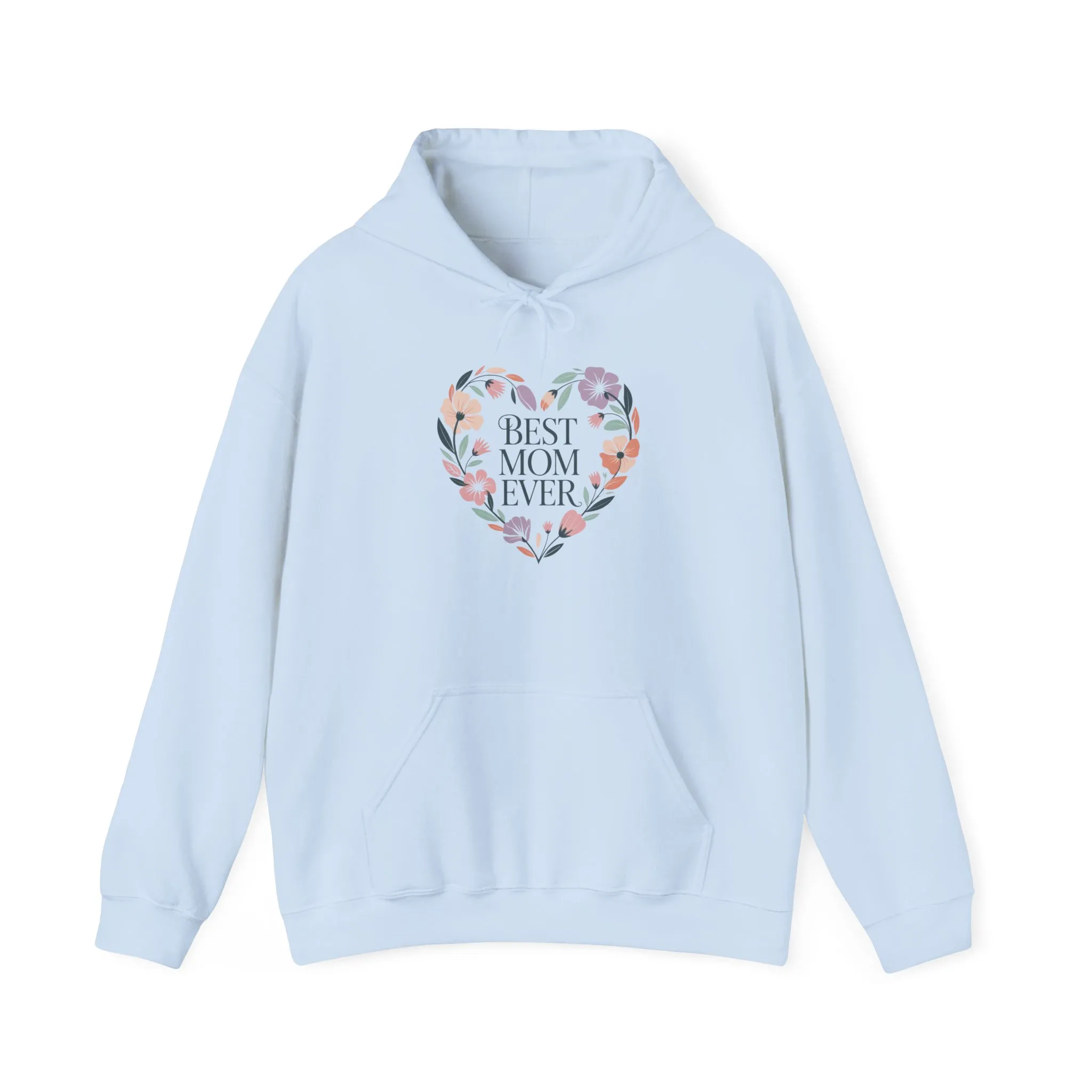 Floral Heart Mom Hoodie - Best Mom Ever Sweatshirt for Mother's Day, Gift for Mom, Cozy Sweatshirt for Women, Everyday Wear, New Mom Gift - Image 13