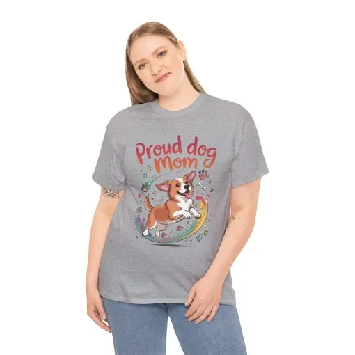 Proud Dog Mom Tee, Cute Pet Lover Shirt, Animal Lover Gift, Dog Mom T-Shirt, Funny Dog Apparel, Gift for Pet Owners, T-Shirt for Pet Moms - Image 8