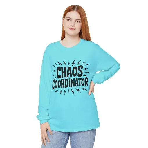 Chaos Coordinator Shirt Unisex Long Sleeve Tee, Funny Mom Life Gift, Mothers Day Shirt, Gifts for Team Leaders, Humor Apparel - Image 9