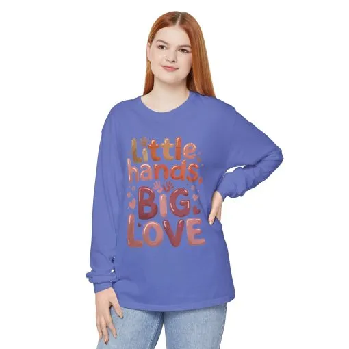 Little Hands, Big Love Long Sleeve T-Shirt, Perfect for Moms Gifts, Cute Mom Long Sleeve T-Shirt, Baby Showers Gift, mother's day Gift - Image 19