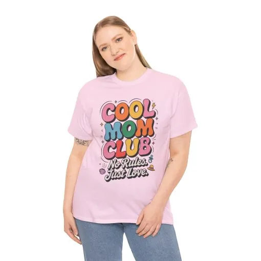 Cool Mom Club Tee, Fun Cotton T-Shirt for Moms, Mothers Day Gift, Parenting Humor Apparel, Fun Mom Shirt, No Rules Just Love Retro Style - Image 29