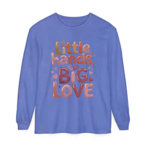 Little Hands, Big Love Long Sleeve T-Shirt, Perfect for Moms Gifts, Cute Mom Long Sleeve T-Shirt, Baby Showers Gift, mother's day Gift - Image 20