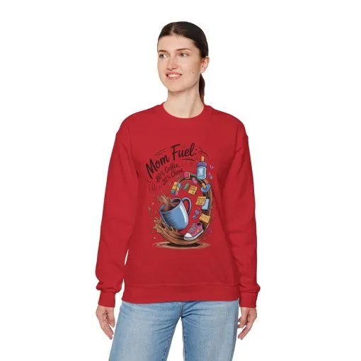 Mom Fuel Unisex Crewneck Sweatshirt, Perfect for Coffee Lovers, Gifts for Moms, Cozy Casual Wear, Funny Graphic Sweatshirt, Mother's Day - Image 51