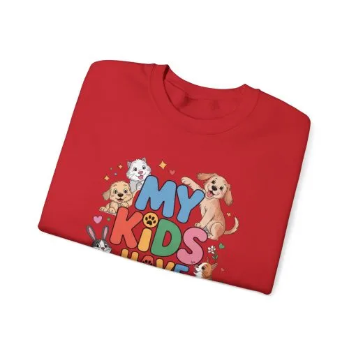 My Kids Have Paws Sweatshirt, Pet Lover Gift, Cute Animal Shirt, Cute Pet Mom Tee, Animal Parent T-Shirt, Gift for Animal Lovers - Image 34
