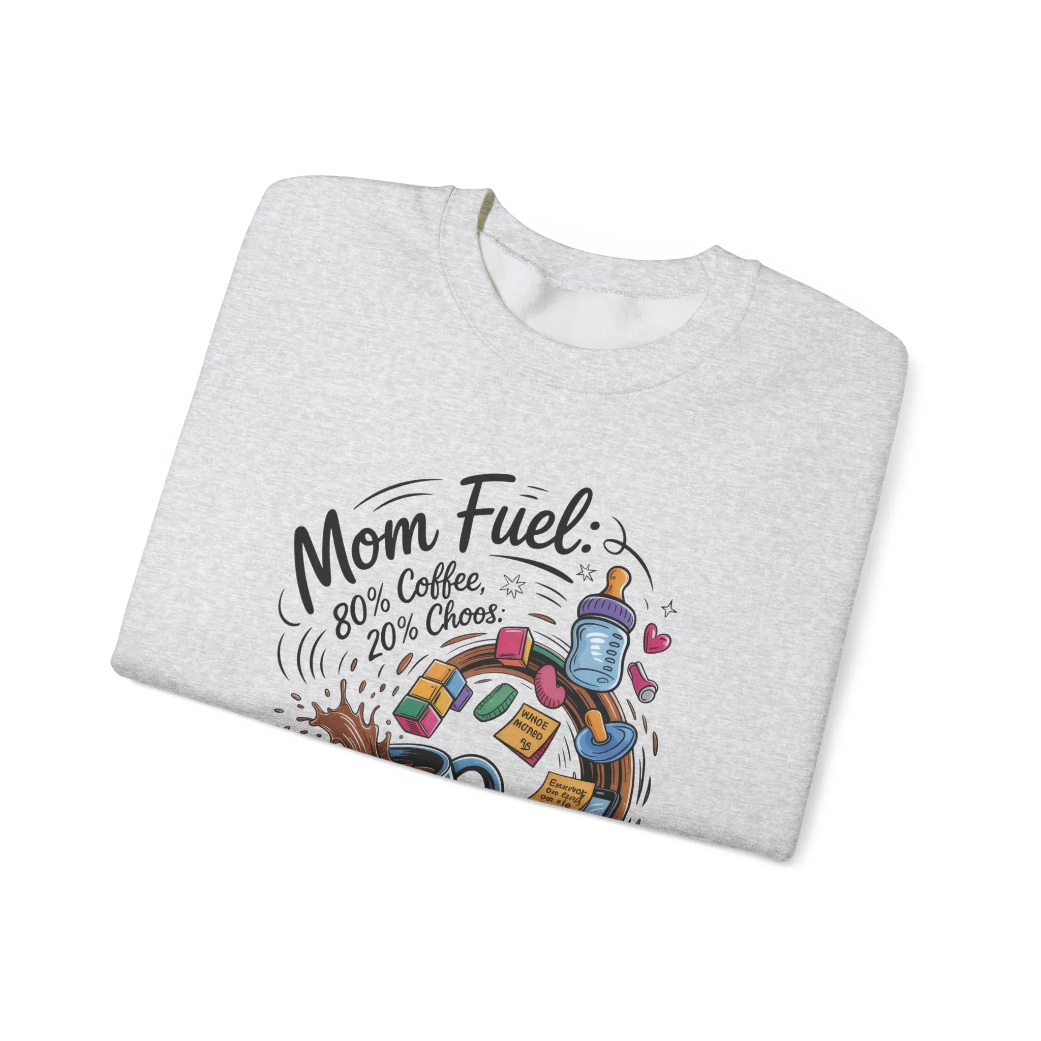 Mom Fuel Unisex Crewneck Sweatshirt, Perfect for Coffee Lovers, Gifts for Moms, Cozy Casual Wear, Funny Graphic Sweatshirt, Mother's Day - Image 10