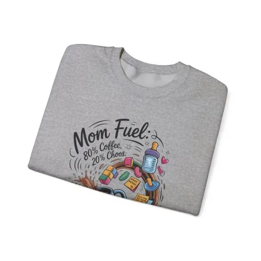 Mom Fuel Unisex Crewneck Sweatshirt, Perfect for Coffee Lovers, Gifts for Moms, Cozy Casual Wear, Funny Graphic Sweatshirt, Mother's Day - Image 18