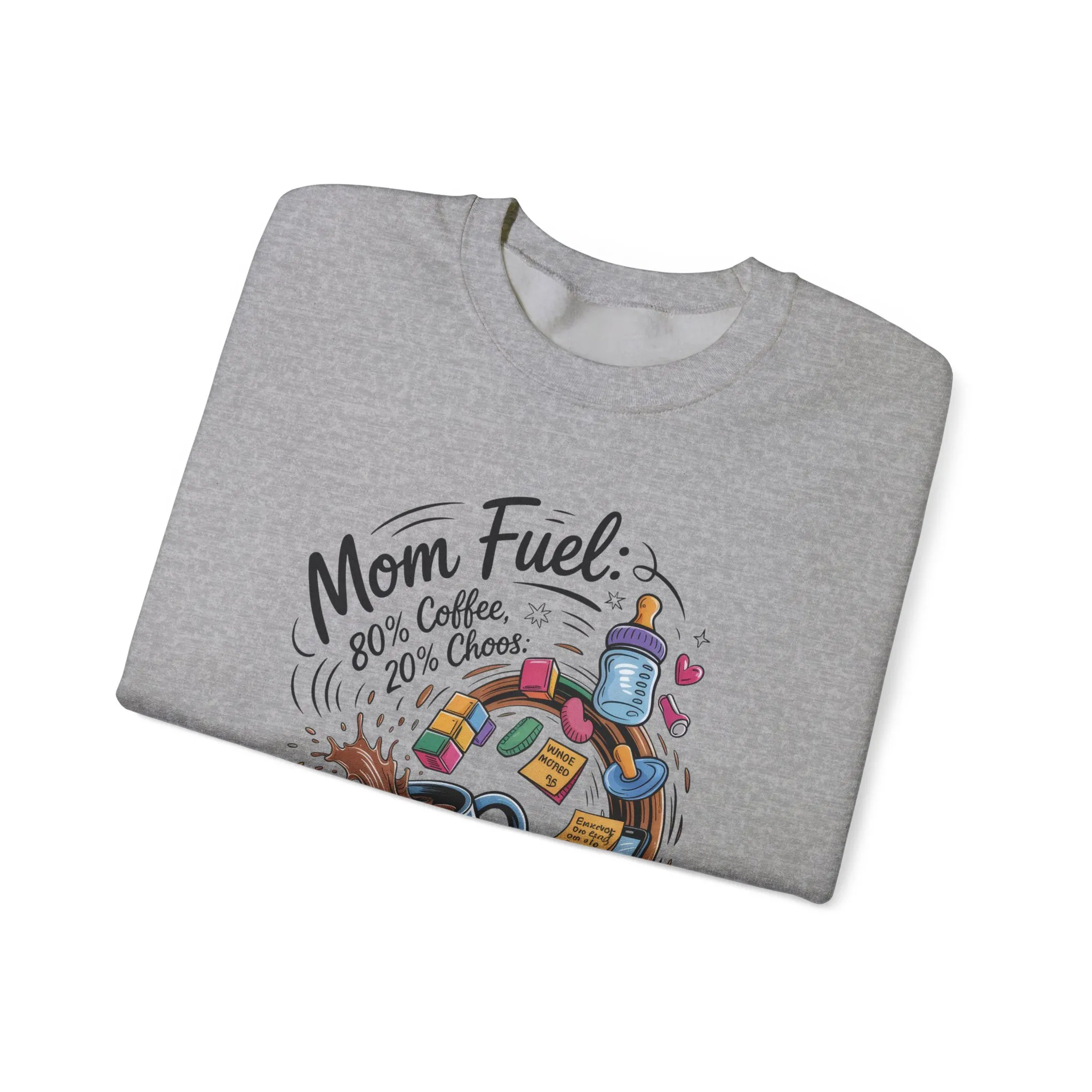 Mom Fuel Unisex Crewneck Sweatshirt, Perfect for Coffee Lovers, Gifts for Moms, Cozy Casual Wear, Funny Graphic Sweatshirt, Mother's Day - Image 18