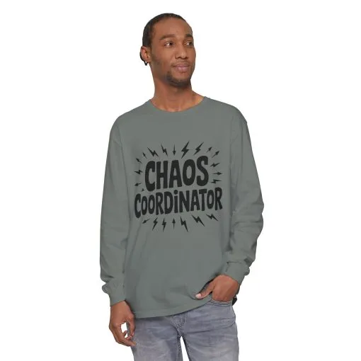 Chaos Coordinator Shirt Unisex Long Sleeve Tee, Funny Mom Life Gift, Mothers Day Shirt, Gifts for Team Leaders, Humor Apparel - Image 37